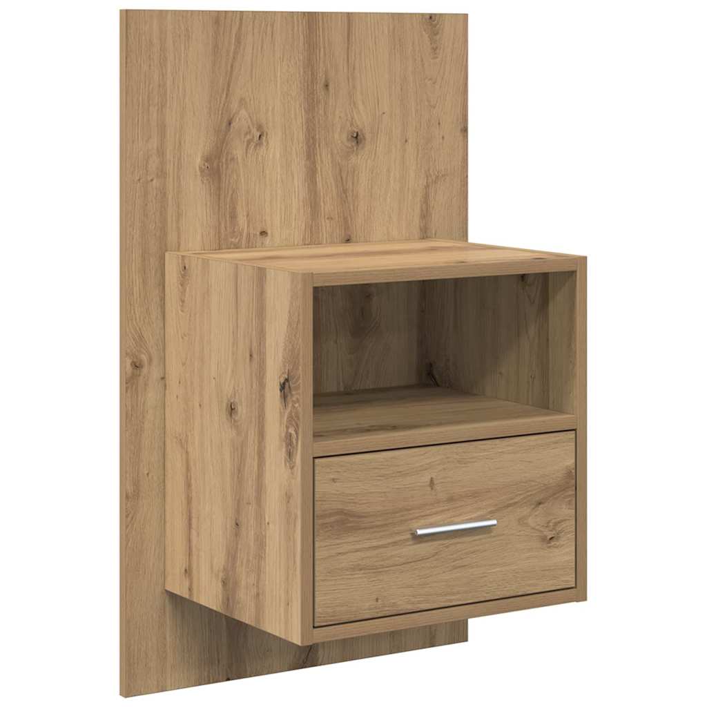 Nightstand Set (2 pcs) Artisan Oak Finish 50 x 32.5 x 80 cm Particleboard