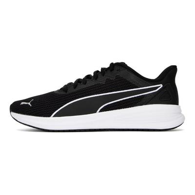Transport Modern Synthetic Leather Low-Top Running Shoes Unisex Sneaker Black White 377030-01