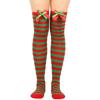 Women's Bowknot Christmas Stockings Over-the-Knee Socks