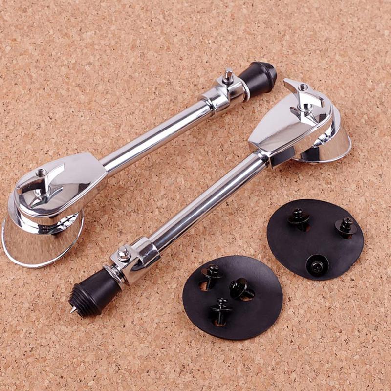 Bassdrum-Sporen Anti-Rutsch-Instrumenten-Trommelsporen Beine Tragbare Rostfreie Pedalhalterung Mit Verbesserter Stabilität Und Haltbarkeit Für