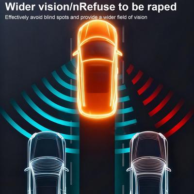 Car Blind Spot Mirrors Wide-Angle 360-degree Blind-spot-free Coverage Car Side Mirror For Trailer RV Truck Sedan Pickup Men
