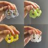 Resin Flower Copper Earrings Personalized Cartoon Fashion Cute Flower Earrings Jewelry