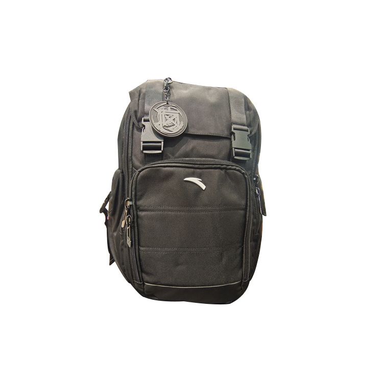 Anta Large Capacity Zipper Closure Polyester Backpack Unisex Backpacks Black 192231152-1 Black