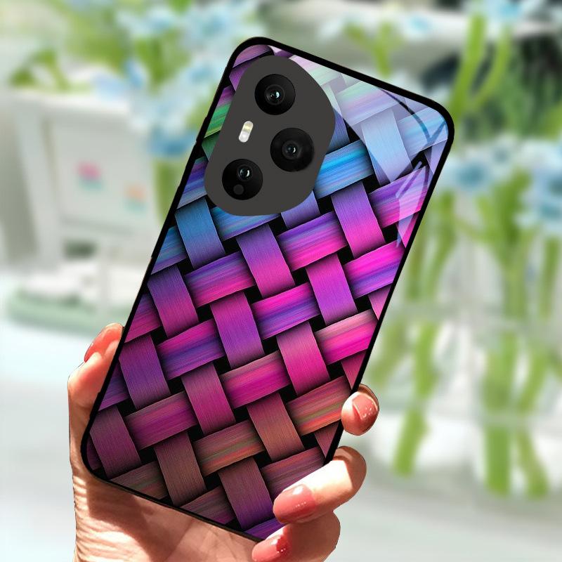 For Honor 400 Pro 5G Case Luxury Tempered Glass Anti-Fall Cover For Honor400 Pro 400Pro Phone Back Shell Shockproof Fundas Capa