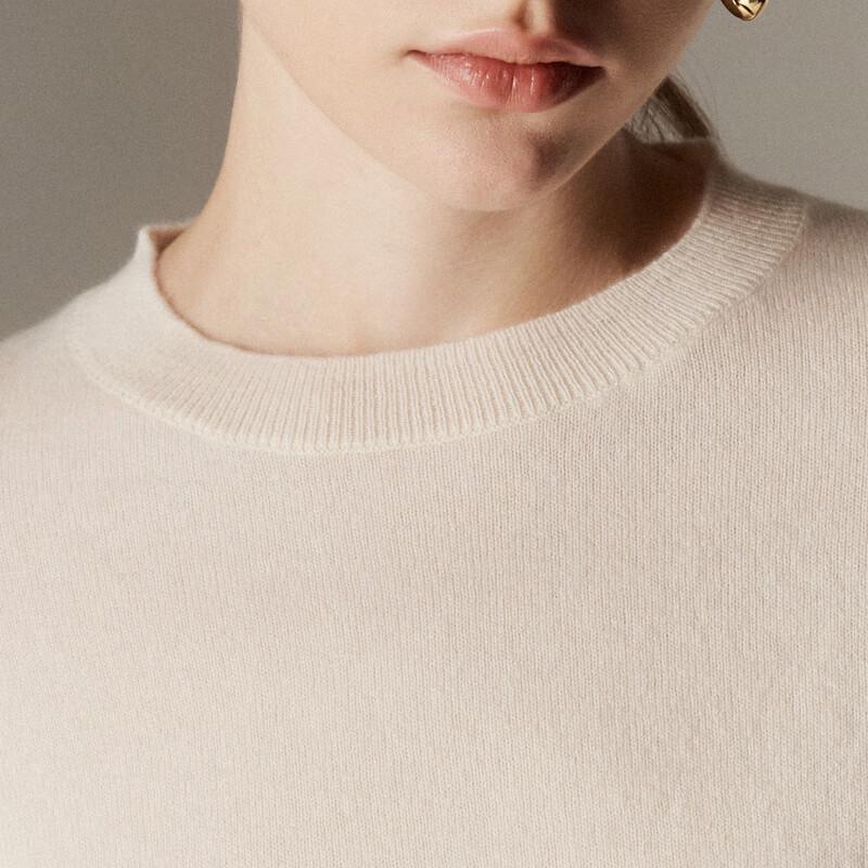 Palo Women's 100% Cashmere Loose-Fit Round Neck Sweater