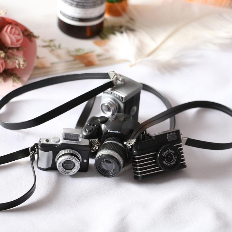 1/12 Dollhouse Mini Camera Model Infants Photo Shooting Decorations Newborn Photography Props Retro Miniature Camera