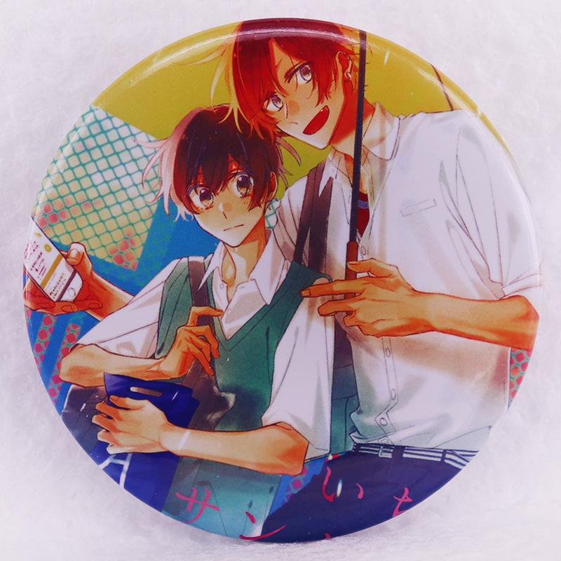 Sasaki and Miyano Anime Brooch Tinplate Badge