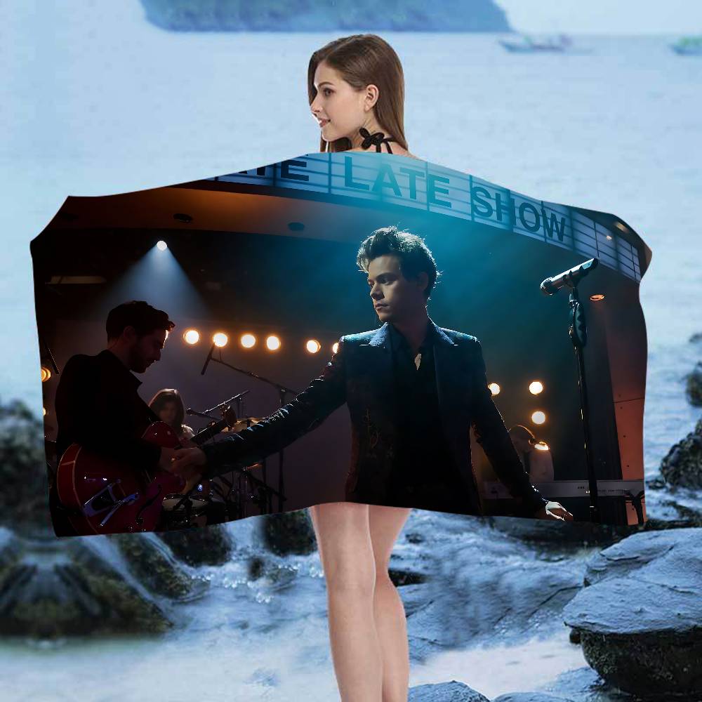 Asciugamano da Spiaggia Stampato in Microfibra Cantante Pop Classico H-Harry S-Styles Arrampicata su Montagna Yoga Spiaggia Nuoto Corsa Assorbente