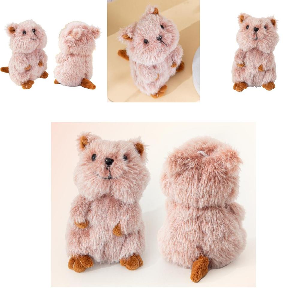 Quokka Plush Keychain With Soft Cotton Filling For Backpack Decor