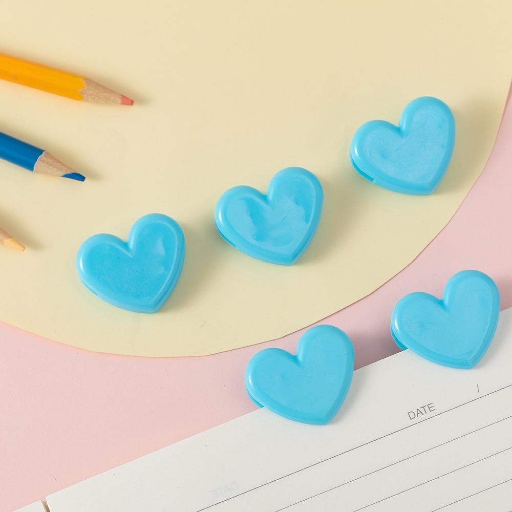 Japanische Niedliche Rosa Herzförmige Dekorative Klammern für Fotos und Dokumente