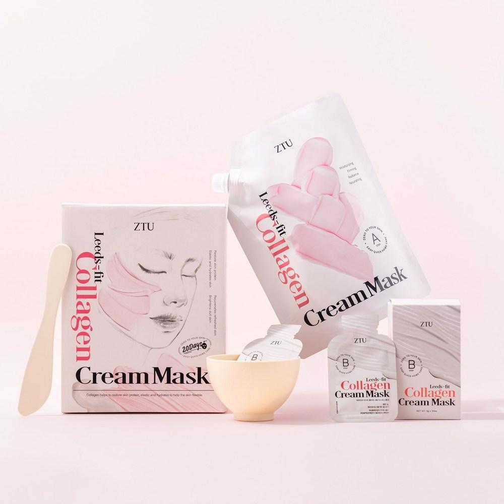 ZTU Lizfit Collagen Ice Cream Modeling Mask, 1 Set, 20 Times