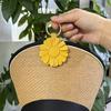 Yousheng Flower Magnetic Hat Clip Hands-Free Bag Backpack Handbag Luggage Hanging Faux Leather Cap Holder Vacation Traveling Essentials