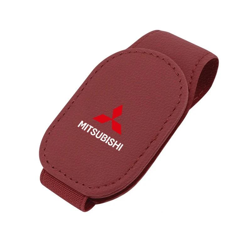 

Car Sunglasses Clip Holder for Mitsubishi All Models Outlander Lancer ASX Pajero Glasses Card Ticket Storage Accessories