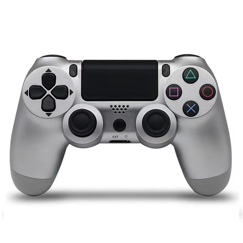 Wireless Controller for PS4, Bluetooth Gamepad with Dual Vibration, Ergonomic Design, Compatible with PC