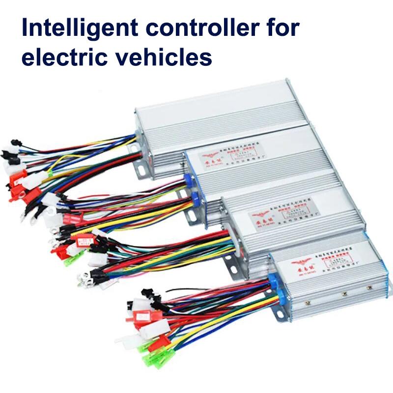 36V-48V 350W/500W Borstlös DC-motor Hastighetsregulator Ersättning för Elcykel E-cykel Scooter