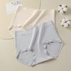 Ladies Spring and Summer Simple Pure Cotton Antibacterial Extension Crotch No Trace Breathable Briefs