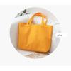 Solid Color Canvas Handbag Bento-Style Shoulder and Shopping Bag