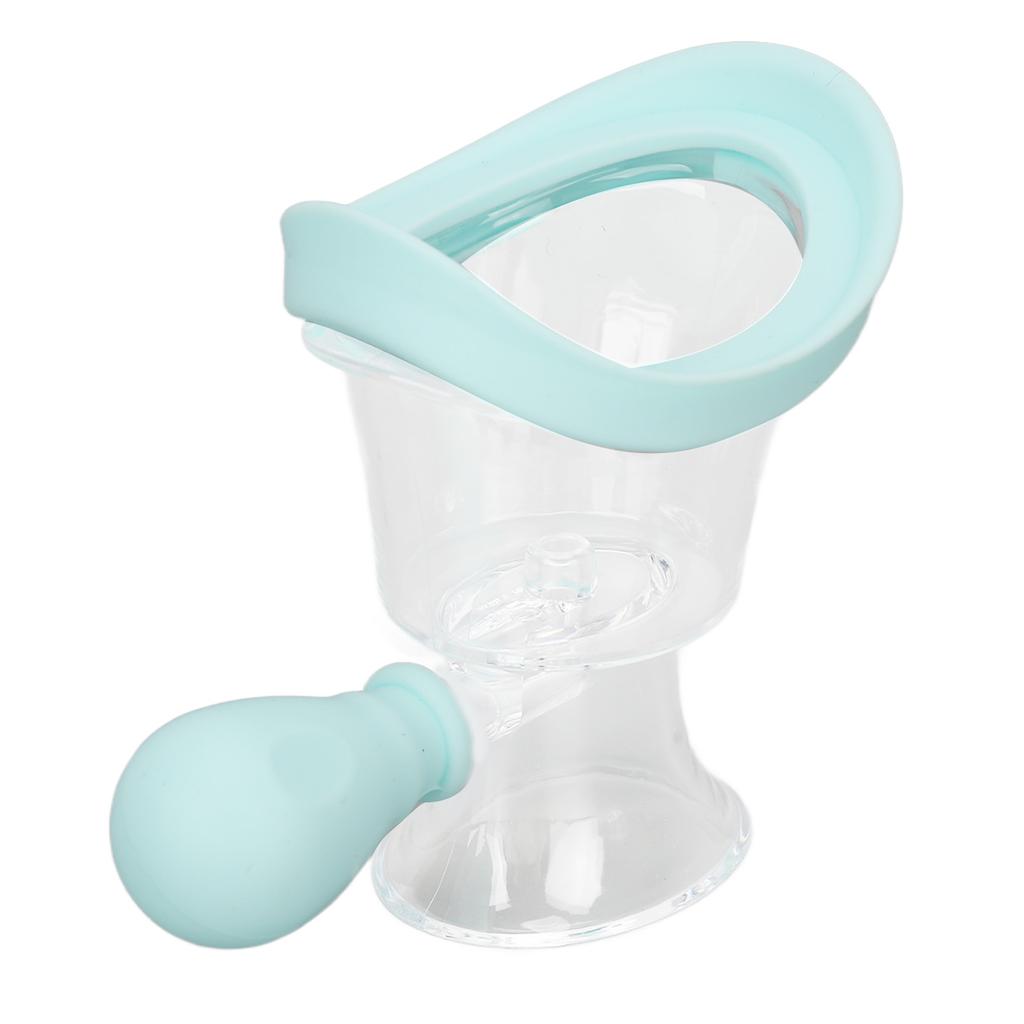 Augenspülbecher Silikon Quetschbar Kontrollierbar Präzise Reinigung Augenwaschreiniger-Set für Visuelle Ermüdung Make-up-Rückstände Blau