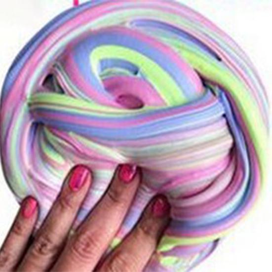 Slime Toy Colorful Soft Non-stick Fluffy Floam Slime Clay for Children