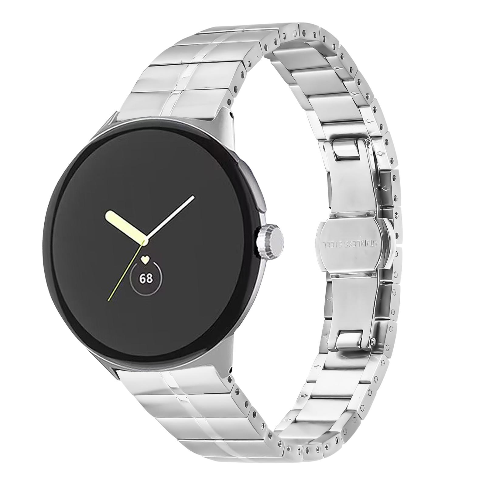 

Silver Wrist Band for Google Pixel Watch 3 41mm/Watch 2/Pixel Watch Stainless Steel Smartwatch Strap Bracelet As shown A