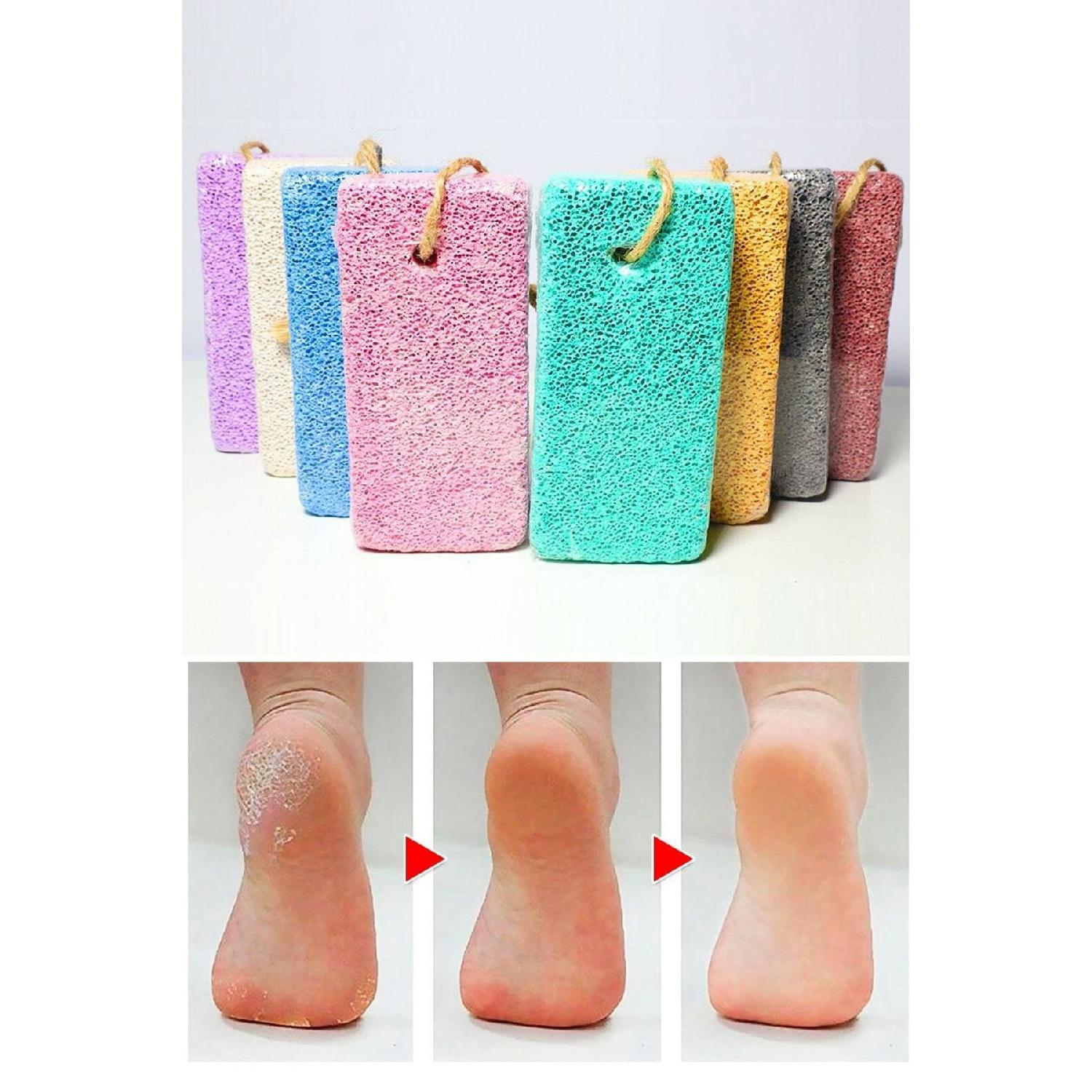 

2 Pieces Of Stringed Pumice / Heel Stone Natural Foot And Heel Care