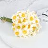 6pcs Artificial Narcissus Flower Bouquet Wedding Festival Party Daffodil Decor Home Garden Room Tabletop Fake Flower Decorations