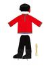 Unisex Boys Girls Russian National Costume Kids Childrens Day Dance Cosplay Stage Performance Suit