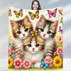 Cute Pet Silhouette Living Room Blanket Soft Throw for Sofa Decor Ideal Home Gift with Animal Pattern Perfect for Home Decoratio