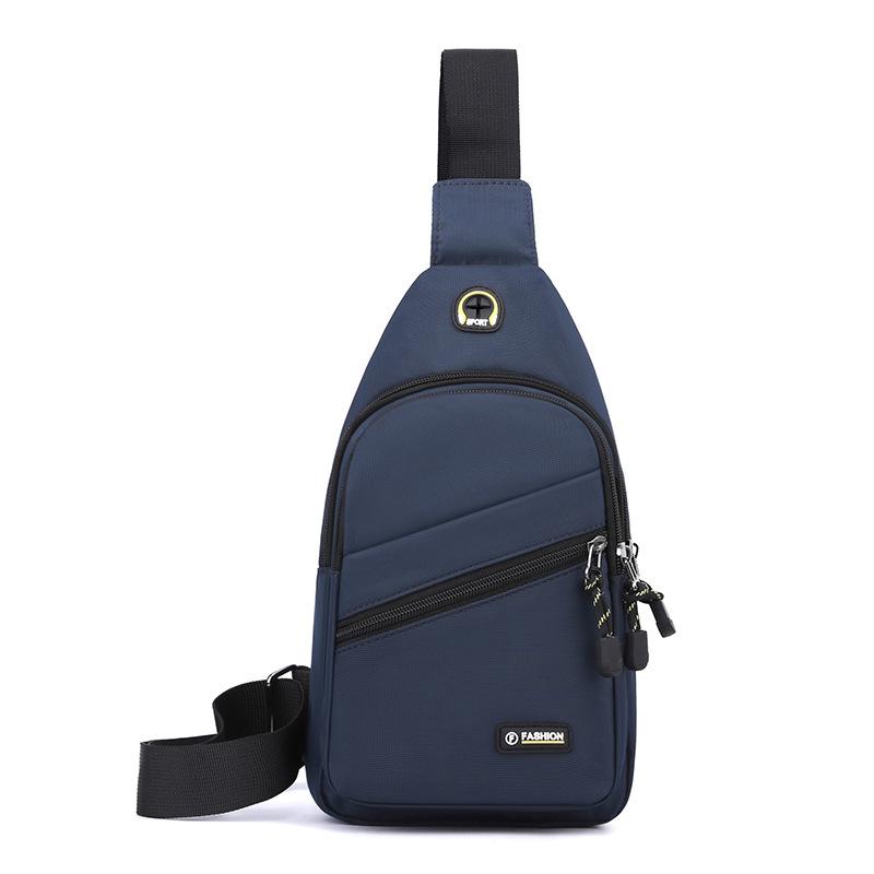 Men's breast bag, casual shoulder bag, light travel sports chest bag, versatile trend fashion men's crossbody small backpack
