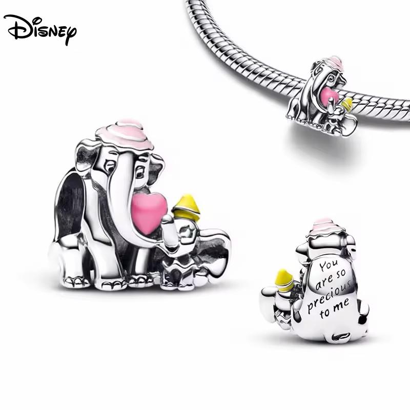 Disney 925 Silber Minnie Stitch Winnie Puuh Anhängerperle geeignet für originales Damenarmband DIY Schmuck Geschenk