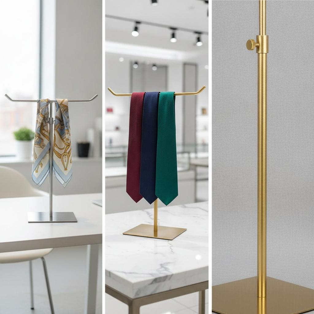 Countertop Scarf Display Stand Vertical Freestanding Stable