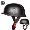 3C German WWII Vintage Helmet Leather Helmet, Summer Vintage Harley Half Helmet, Half Clad Motorcycle Helmet Men