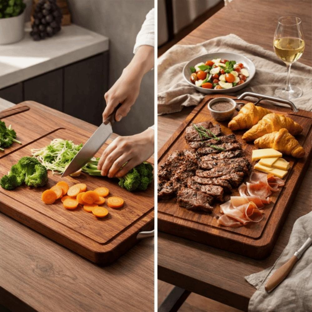 Durable Solid Wood Cutting Board Antibacterial Double-sided Vegetable Cutting Board Ebony Anti Mold Cutting Board Mats Household
