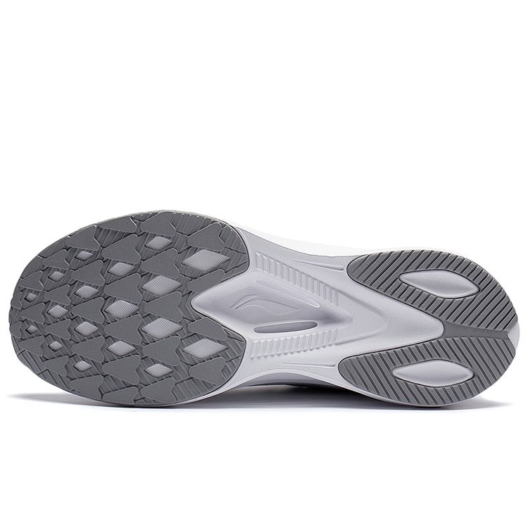Li Ning Kids Letter Non-Slip Low-Top Running Shoes Kids Sneaker White YKFT008-7