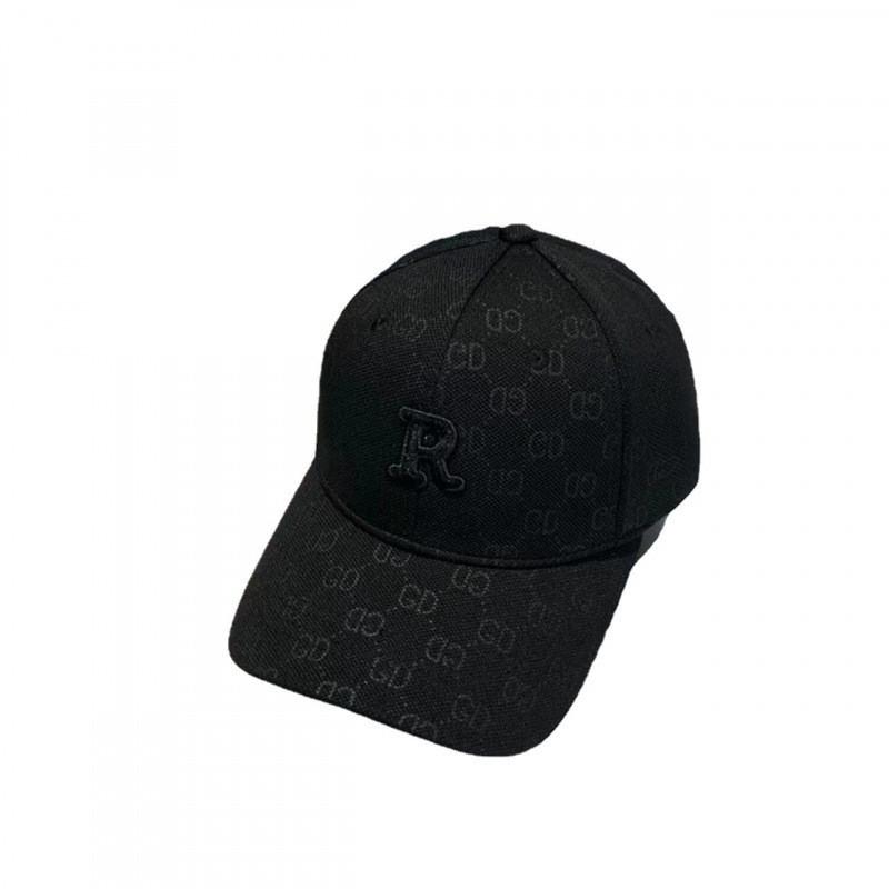 Baseball Cap With Embroidered R Letter For Outdoor Sun Protection Casual Wear
