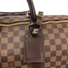 Used Louis Vuitton Damier Keepall 50 N41427 Boston Bag Canvas Brown Authentic 13296