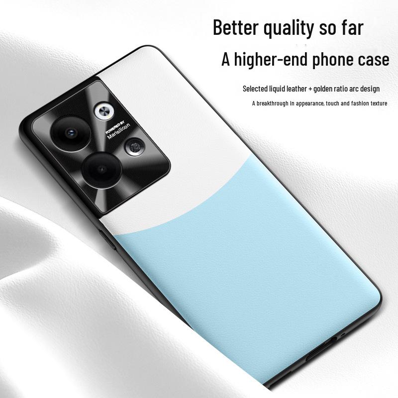 Reno9 Pro+ Liquid Leather Protective Cover for Oppo - Anti-Fall Shell, Single Piece Shipment