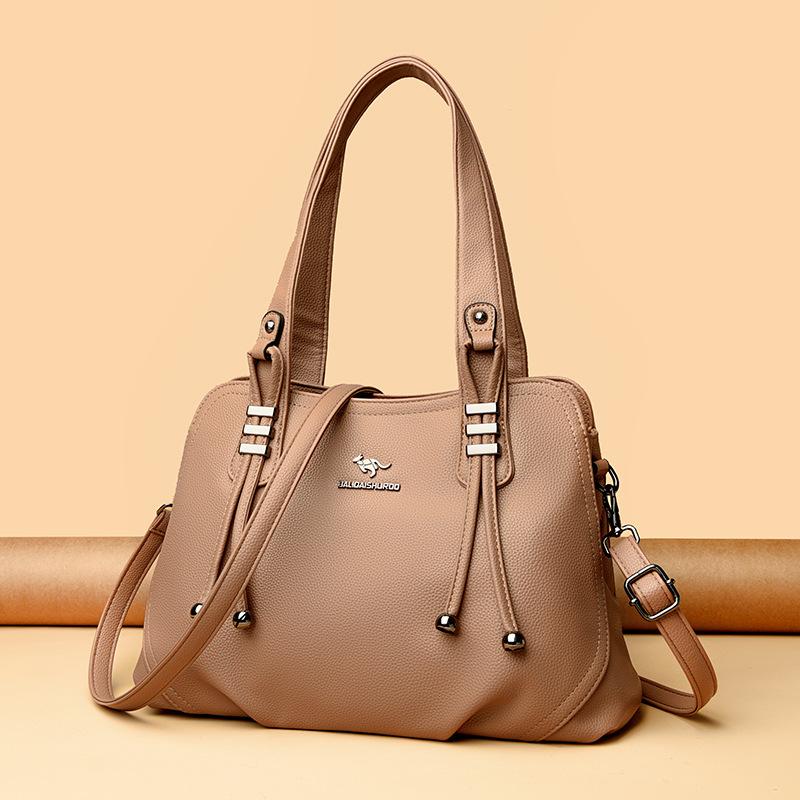 Taška pro ženu středního věku Tote Velká kabelka Kabelka crossbody pro matku Měkká kůže