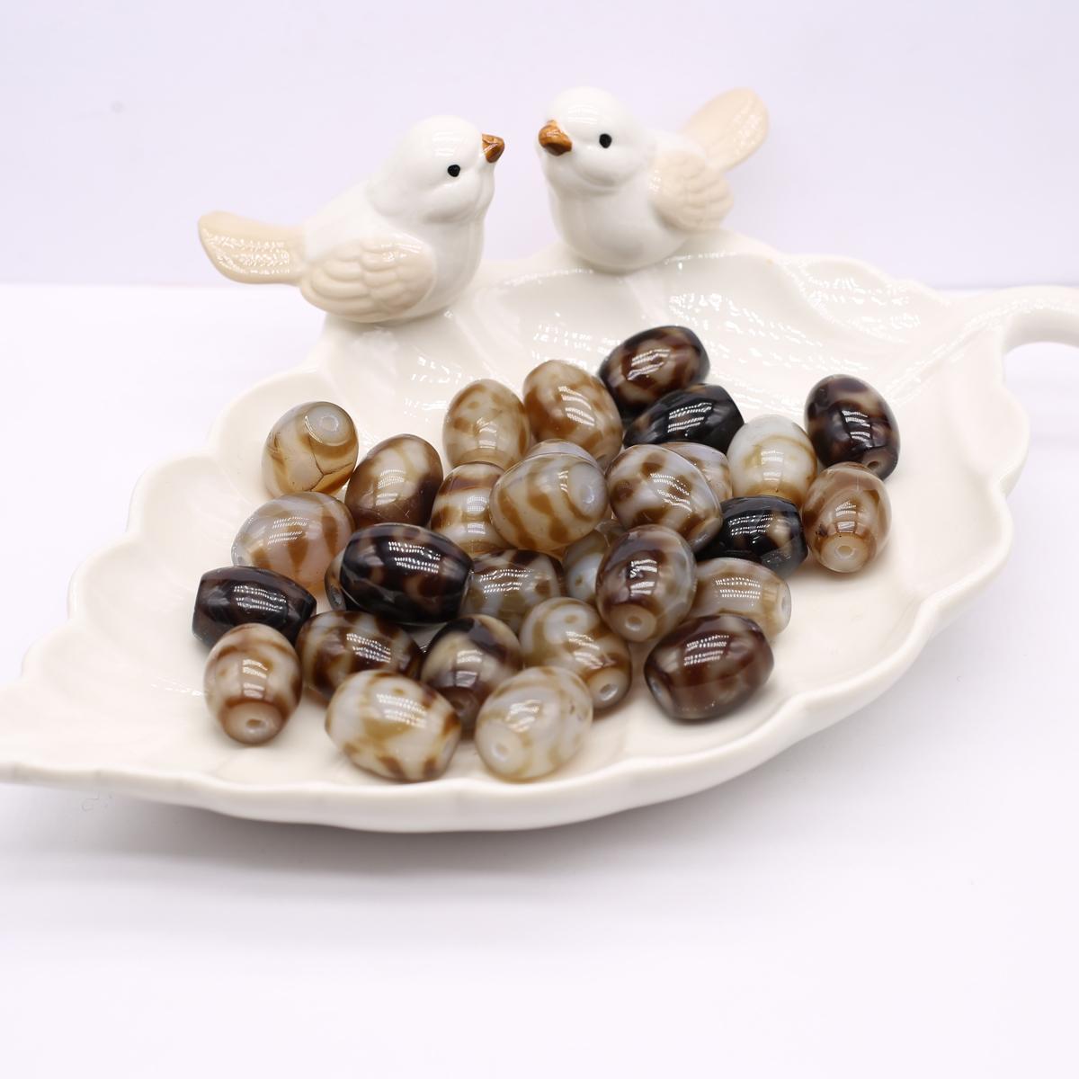 

2 шт. бусины-куколки, сквозные изоляционные бусины для изготовления ювелирных изделий своими руками, ожерелья, браслета, аксессуаров 2Pcs/28x15mm