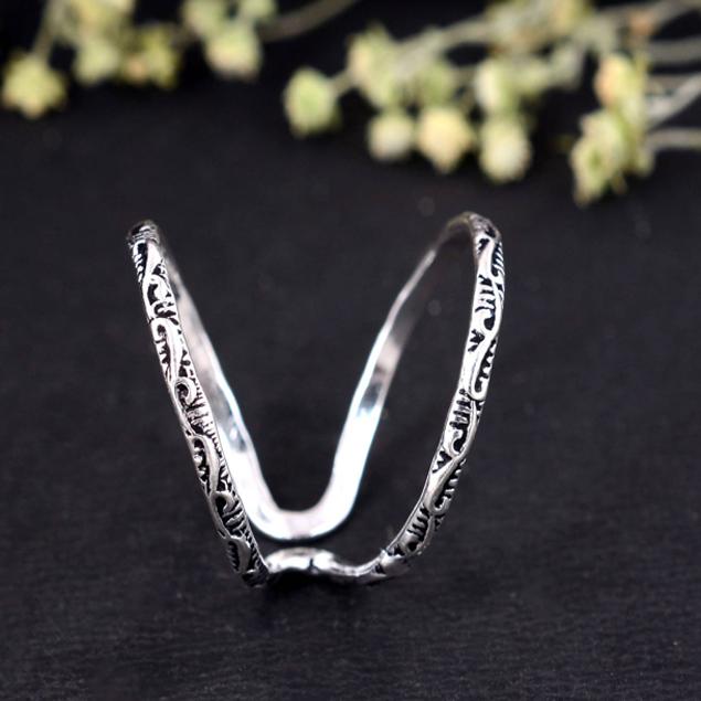 Handmade Adjustable Silver Arthritis Ring for Men and Women – Comfortable Joint Support and Finger Pain Relief Jewelry, 925 Sterling Silver