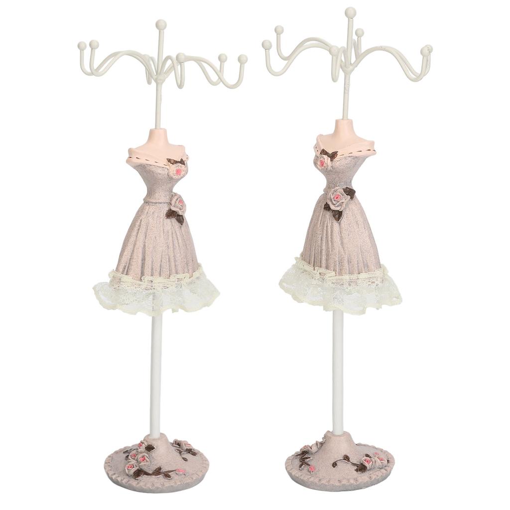 Mannequin Dress Jewelry Display Stand Model Dress Earrings Necklace Jewelry   Decorative Jewelry Doll Holder