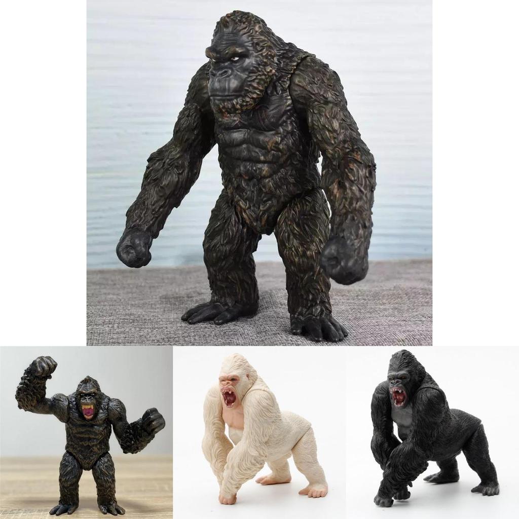 Original Bandai Shm King Kong Gorilla Model Toys Exquisite Action Figure For Childrens Gifts