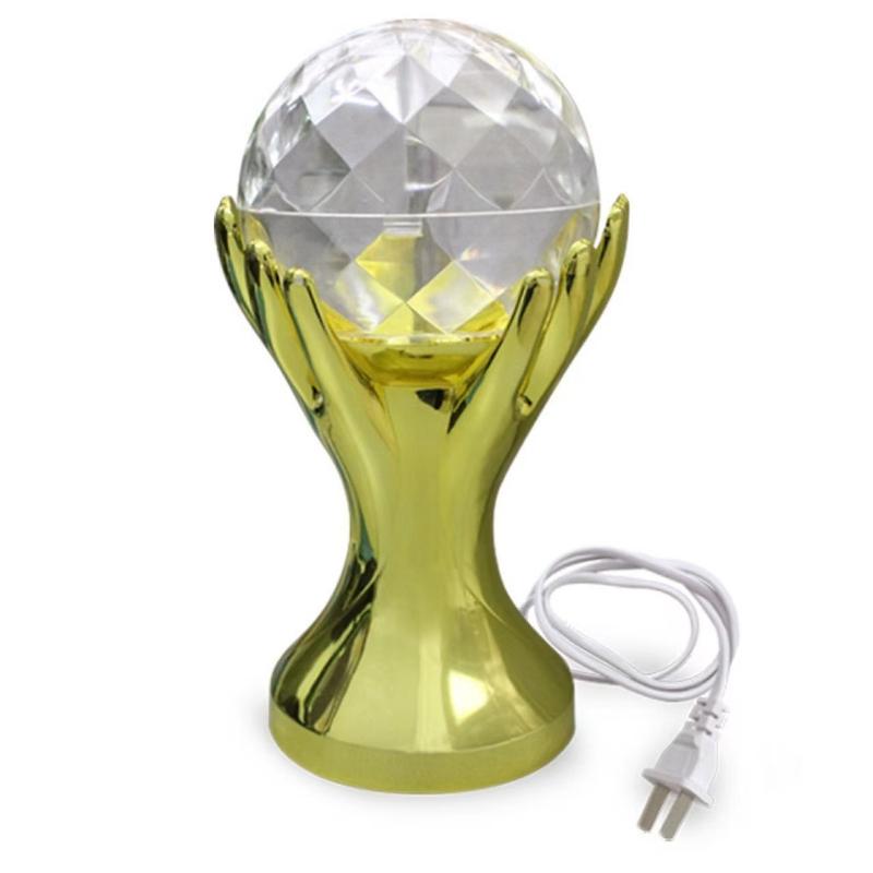

1Pc World Football Cup Magic Ball Rotating Light Crystal Stage KTV Bar Laser Colorful Night Light RGB Highlight Beads