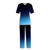 Frauen Kurzarm V-ausschnitt Tops + Hosen Arbeits Set Anzug Lose Beiläufige Kurzarm T Shirts Top Und Lange Hosen trainingsanzug