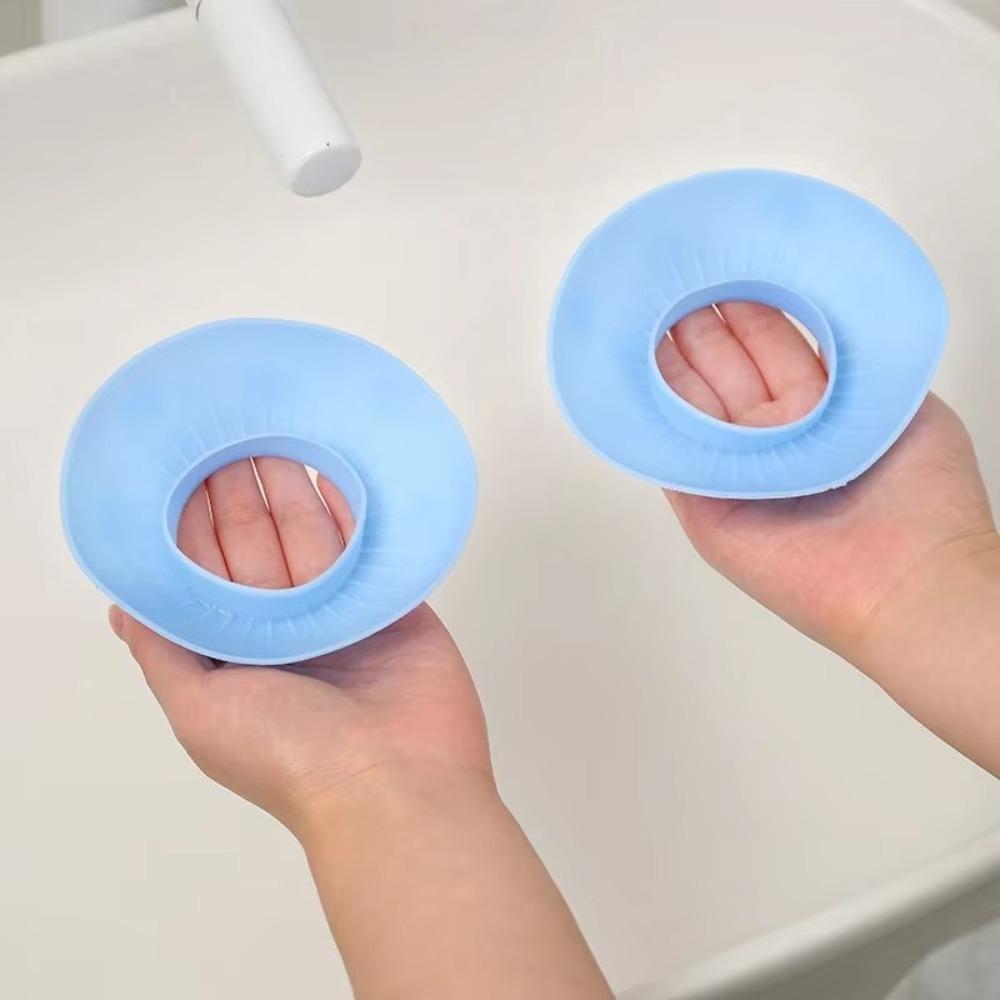 1 Pair Soft Silicone Waterproof Wrist Washing Belt Prevent Wetness Scrunchies Style Silicone Wrist Washband Waterproof Design