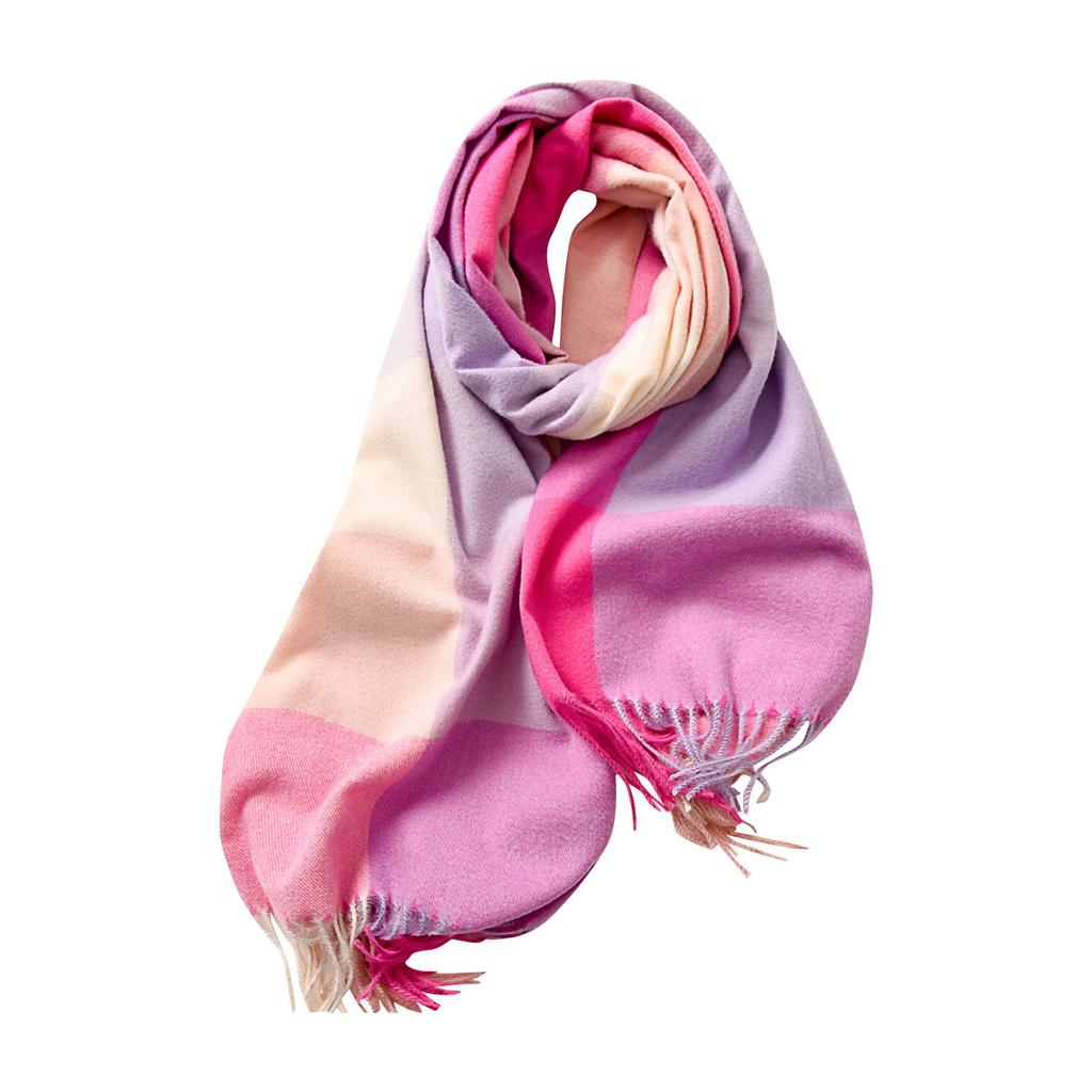 Scarf Striped Plaid Large Shawl Elegant And Winter Warm Scarf