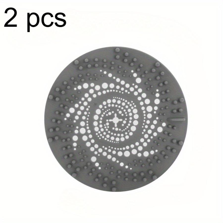 Set of 2 Silicone Drain Strainers for Home Showers And Sinks, Designed to Catch Hair for Kitchen And Bathroom Applications