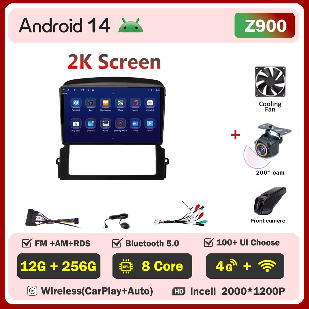 Android 14 For Kia Sorento BL 2002 2003 2004 2011 Car Multimedia Video Player Touch Screen Smart Car Systems GPS Navigation Wifi