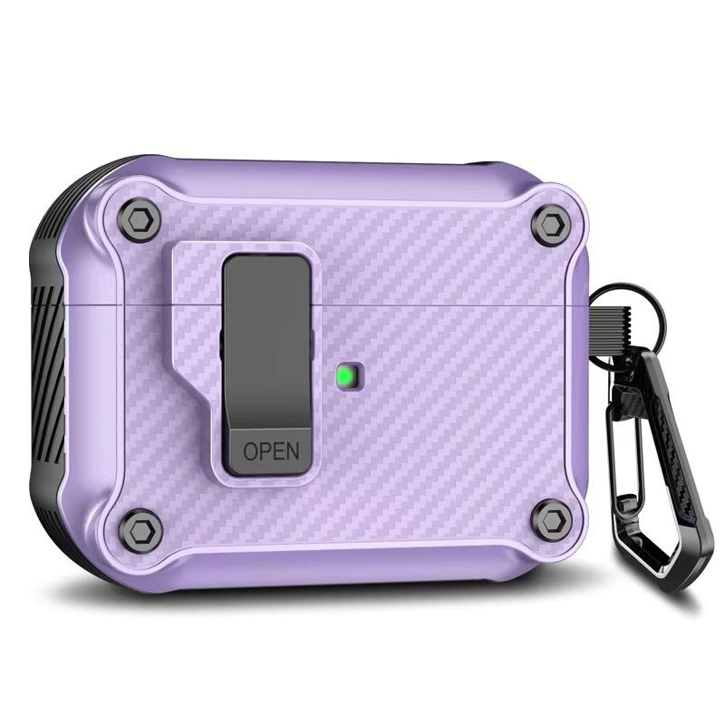AirPods Pro 3 Flip Cover Case: Auto Buckle Protective Cover for Apple 4th Gen Pro2 Earphones.