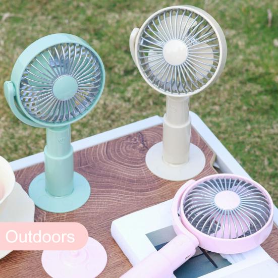 Mini Portable Fan 3 Speed Personal Handheld Fan Lightweight USB Rechargeable Desktop Fan for Travel Outdoor Summer Gift